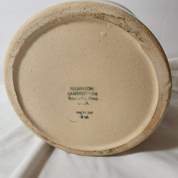 Robinson Ransbottom 2 Quart High Jar Crock Roseville, Ohio - Picture 8 of 10